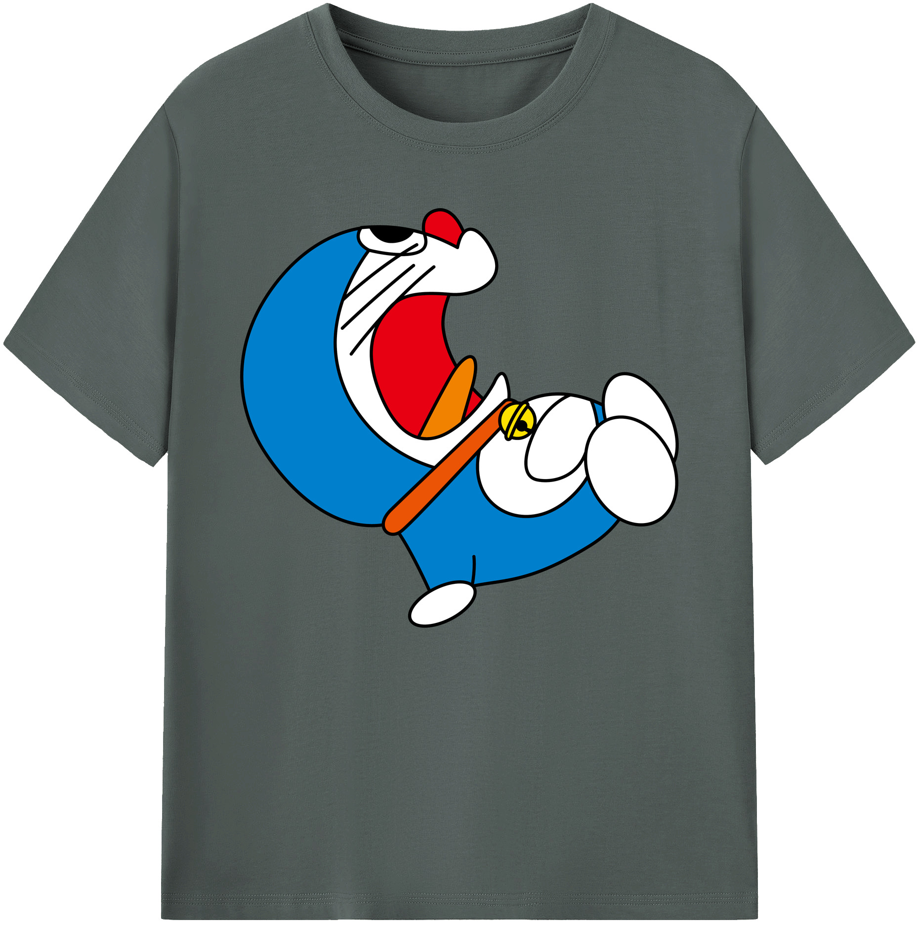 （画像用） ドラえもん Doraemon 綿100％ メンズ半袖Tシャツ｜肌触りやわらか＆通気性
